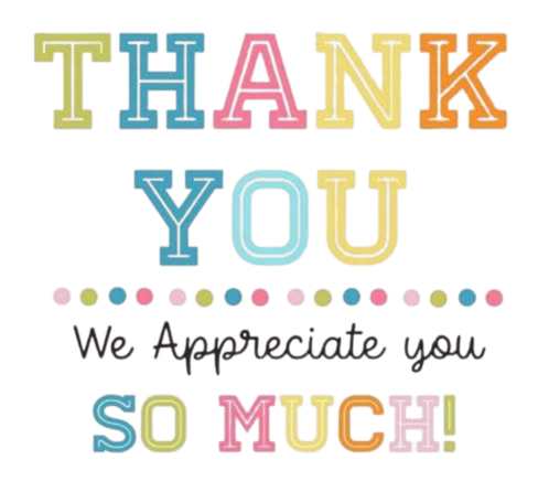 Thank You to Our Customers, we appreciate you so much